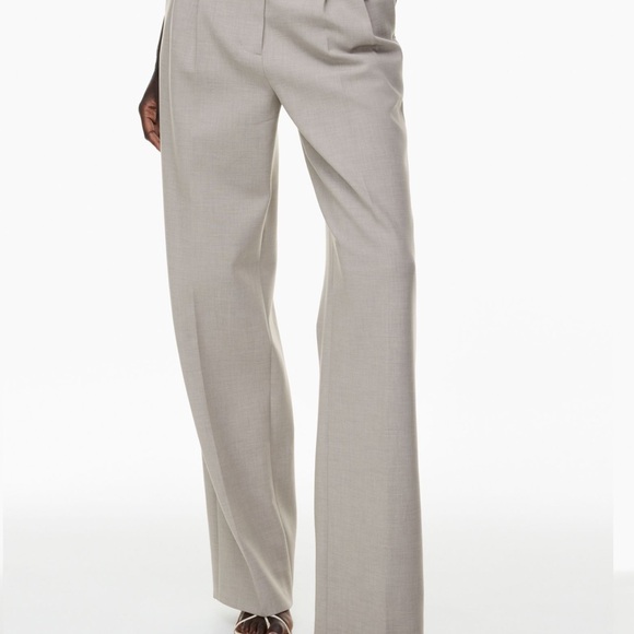 Aritzia- Effortless Pant-Heather Ashen-6 - Picture 1 of 4